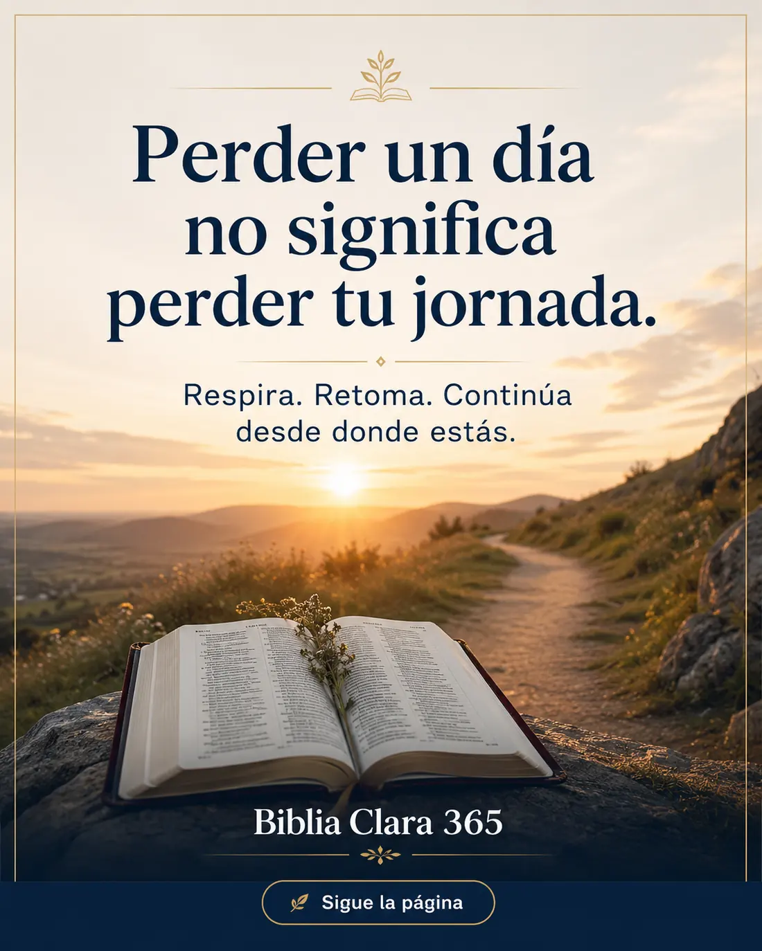 Perder un día no significa perder tu jornada